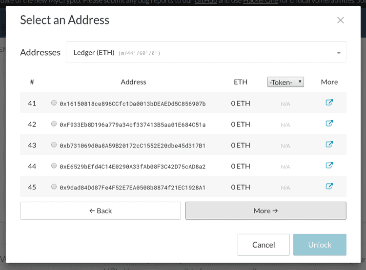 Select an Address