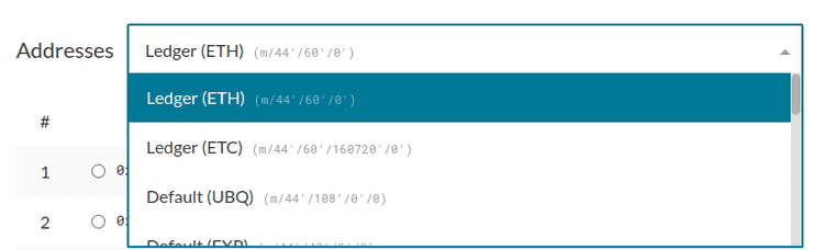 Derivation path overview