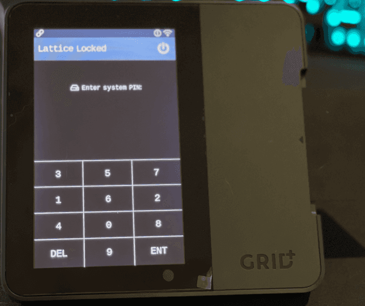 Enter System Pin